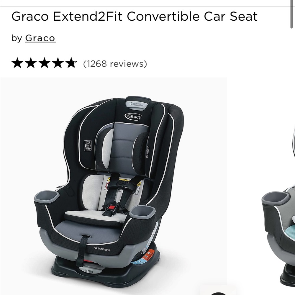 Graco extend2fit convertible car seat